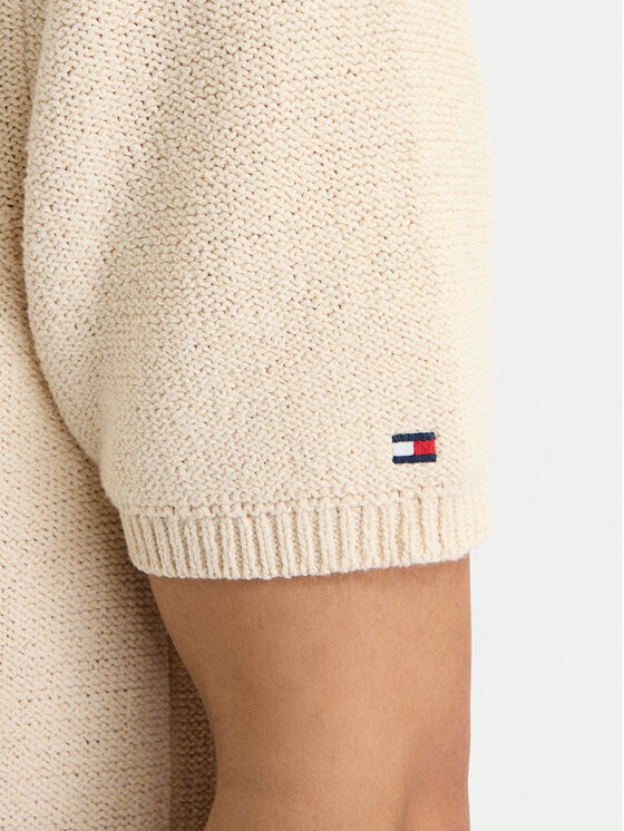 Tommy Hilfiger Tommy Hilfiger Πουκάμισο MW0MW42796 Κρεμ Regular Fit