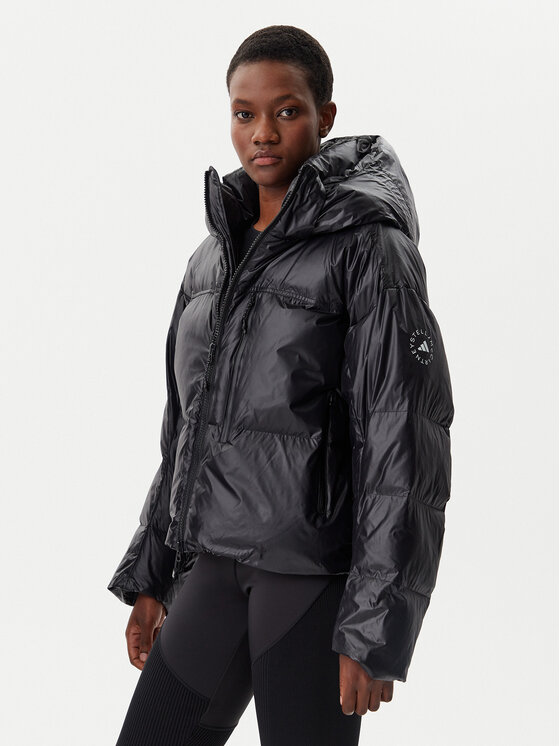 adidas by Stella McCartney adidas by Stella McCartney Zimní bunda Winter IW9842 Černá Loose Fit