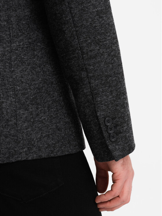Ombre Ombre Sako OM-BLZB-0120 Šedá Regular Fit