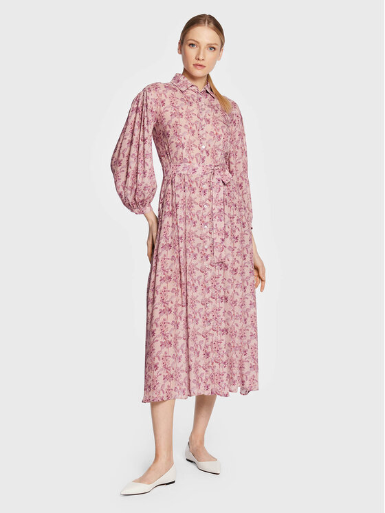 Weekend Max Mara Rochie tip cămașă Vela 23522113 Roz Regular Fit 23522113 imagine noua