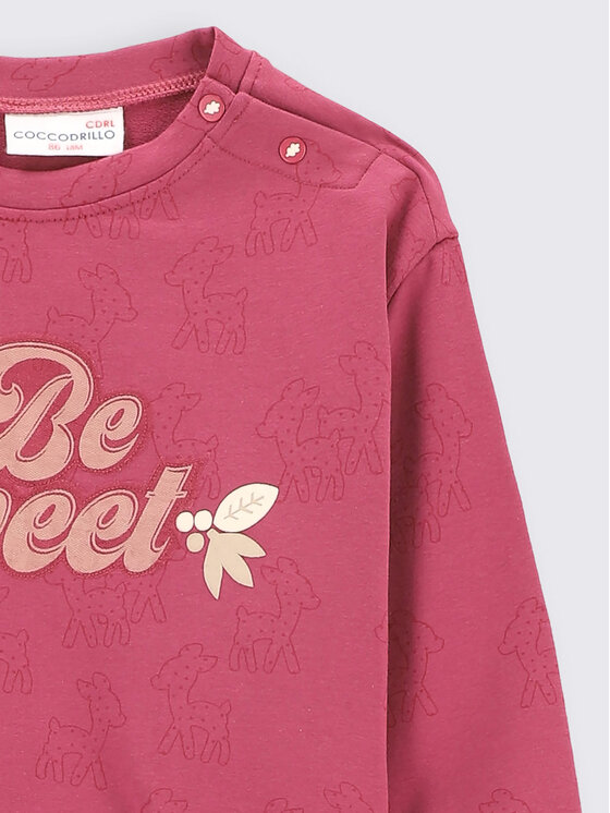 Coccodrillo Coccodrillo Sweatshirt ZC2132101WON Rosa Regular Fit