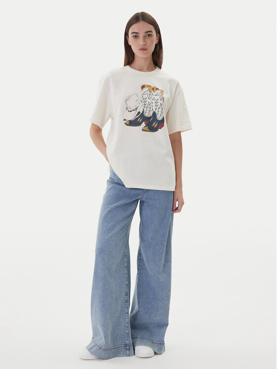 Levi's® Levi's® Tričko Graphic Tabor 001MX-0007 Écru Regular Fit