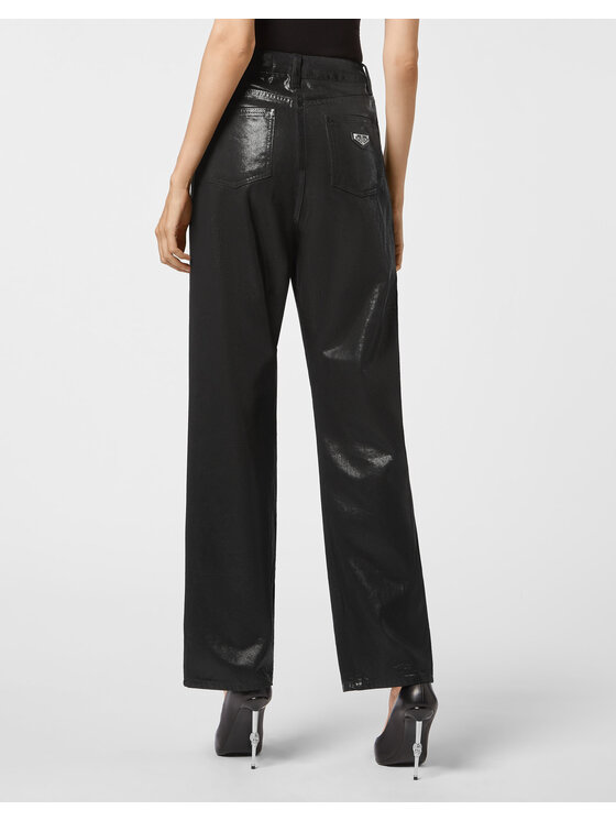 PHILIPP PLEIN PHILIPP PLEIN Džínsy 4457 Čierna Loose Fit