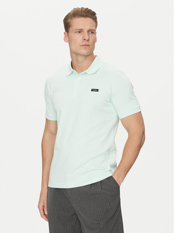 Calvin Klein Polokošeľa K10K111196 Zelená Slim Fit