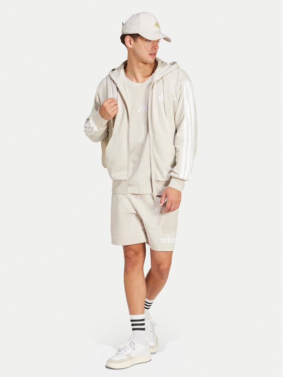 adidas adidas Pantaloni scurți sport Essentials Linear JC9346 Bej Regular Fit