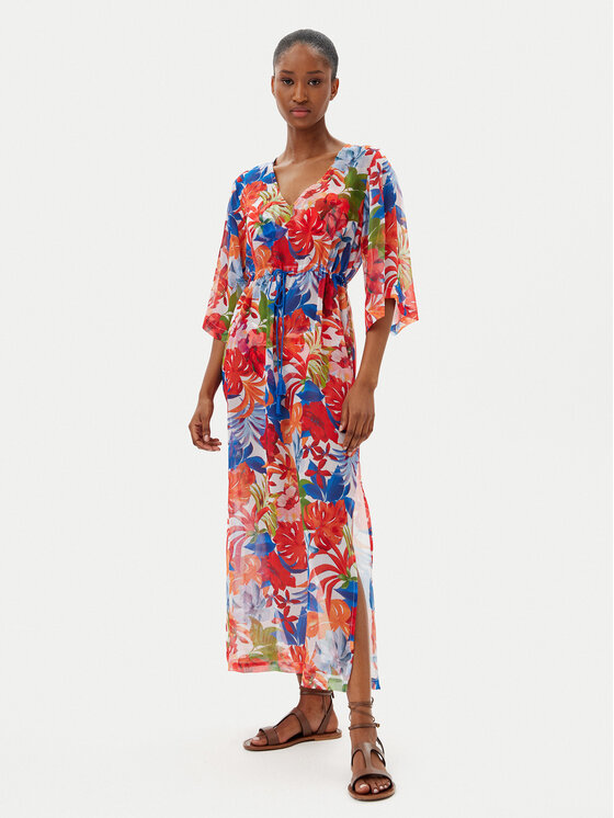 Selmark Selmark Vestito da spiaggia BL596 Multicolore Relaxed Fit
