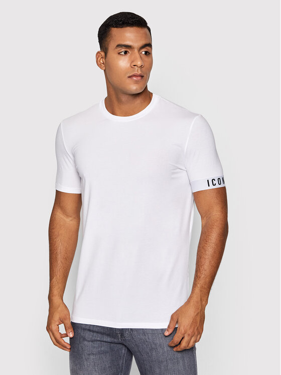Dsquared2 Underwear Dsquared2 Underwear Póló Icon T D9M3S3590.10014 Fehér Regular Fit