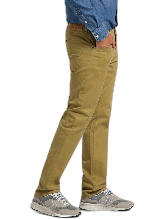 Lee Lee Jeansy DAREN ZIP FLY Brązowy Straight Fit