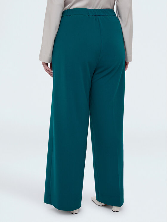 Fiorella Rubino Fiorella Rubino Pantaloni di tessuto P011L002301N024 Turchese Over Fit
