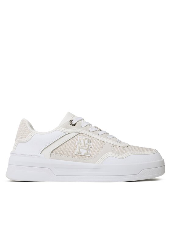 Sneakers Tommy Hilfiger Th Woven Basket Sneaker FW0FW07289 White YBS