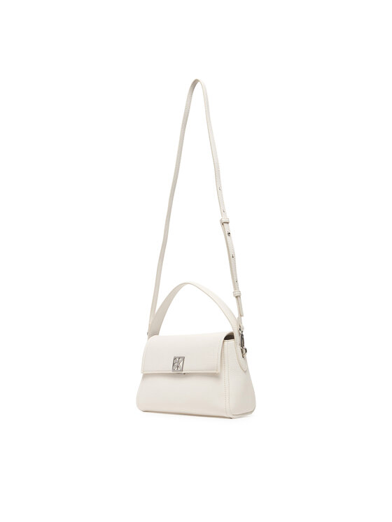 Calvin Klein Calvin Klein Borsetta Emblem Hw Pebble Shoulder Bag 25 LV04F3425G Bianco