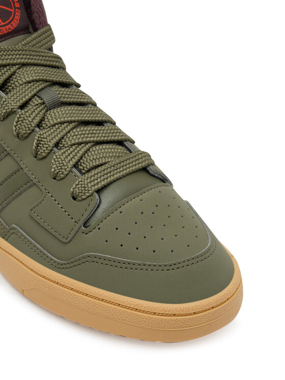 adidas adidas Sneakersy Rapid Court Mid Winterized JR0184 Zielony