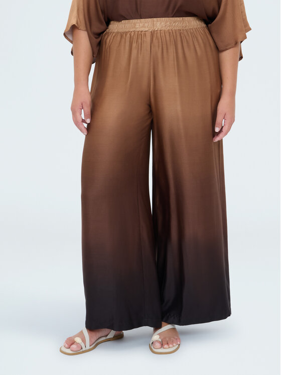 Fiorella Rubino Fiorella Rubino Pantaloni di tessuto P084L002513N0V2 Marrone Over Fit