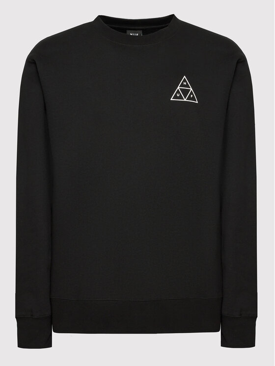 HUF HUF Суитшърт Essentials Triple Triangle PF00492 Черен Regular Fit