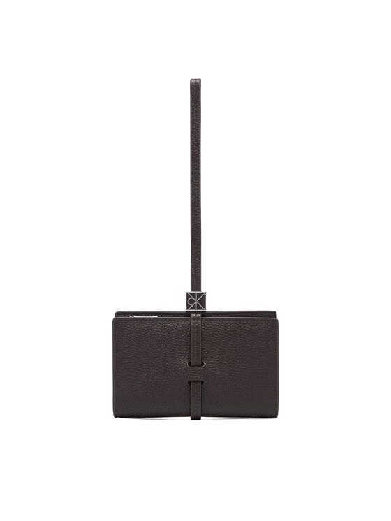 Calvin Klein Portofel Emblem Hw Pebble Wallet On Strap LV04F1130G Maro