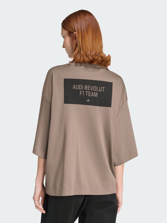 adidas adidas T-Shirt 163159 Brązowy Loose Fit