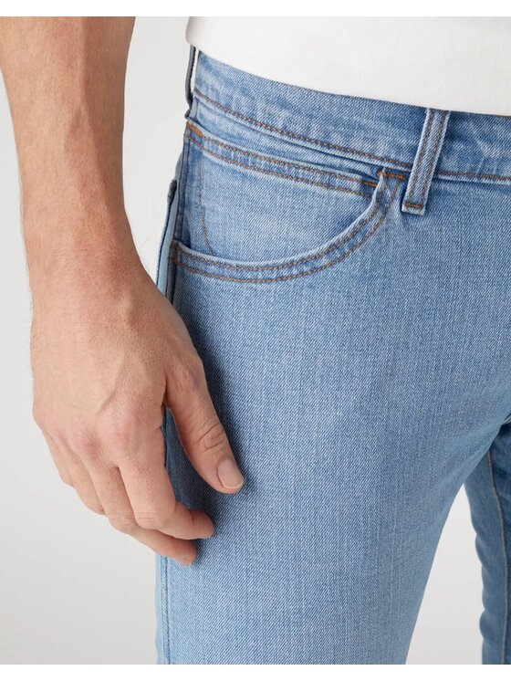 Wrangler Wrangler Jeansy BRYSON Niebieski Skinny Fit