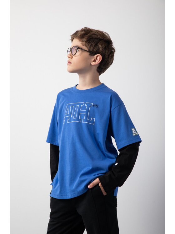 Coccodrillo Coccodrillo T-Shirt ZC5143102ABJ-032 Granatowy Regular Fit