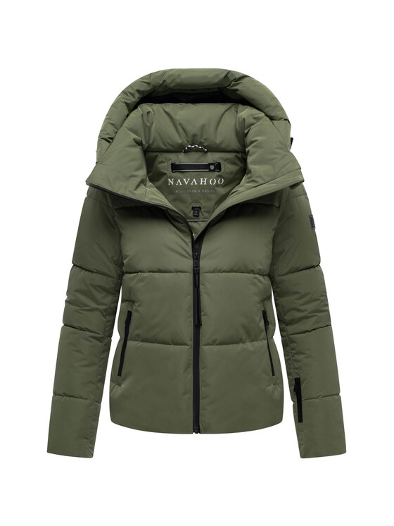 Navahoo Navahoo Kurtka zimowa Frostherz Zielony Regular Fit