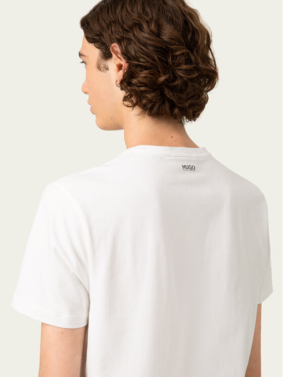 Hugo Hugo Komplet 2 t-shirtów V 50325417 Biały Slim Fit