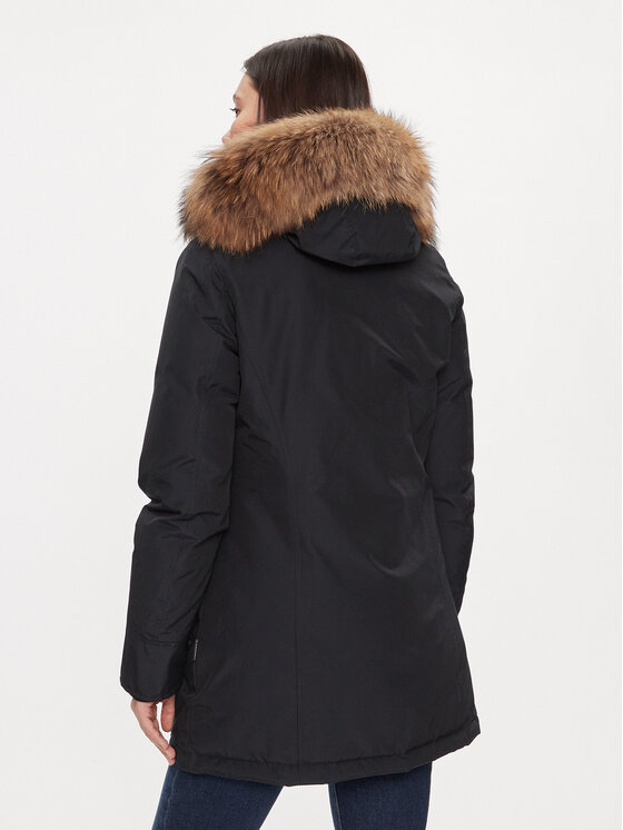Woolrich Woolrich Pehelykabát Arctic Raccoon CFWWOU0538FRUT0001 Sötétkék Regular Fit