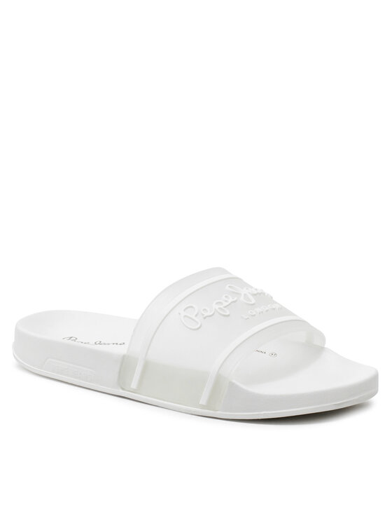 Pepe Jeans Pepe Jeans Pantoletten Slider Translucent W PLS70147 Weiß