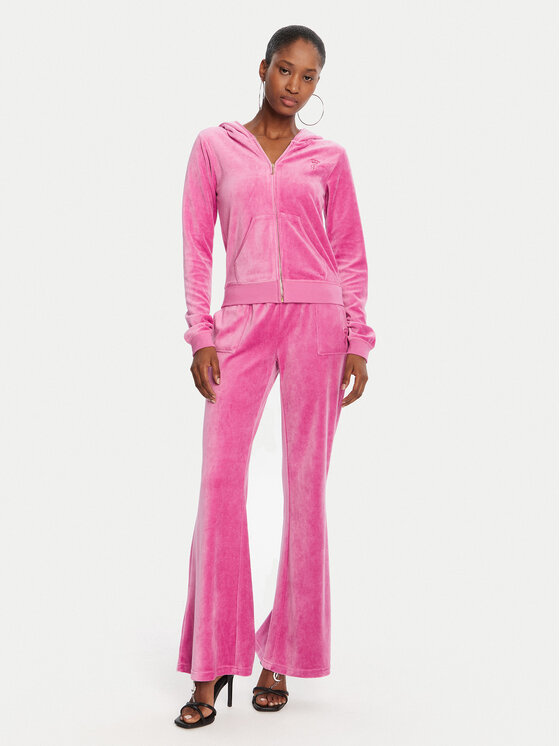Juicy Couture Juicy Couture Donji dio trenerke Caisa JCSEBJ008G Ružičasta Slim Fit