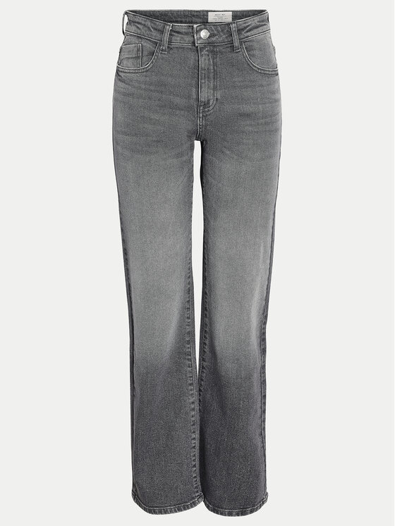 Noisy May Noisy May Jeans hlače Yolanda 27030419 Siva Wide Leg