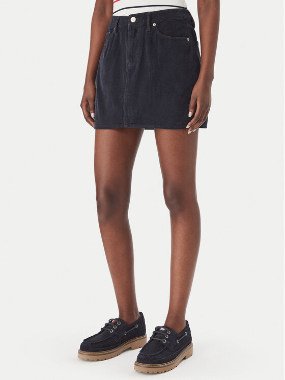 Tommy Jeans Tommy Jeans Spódnica mini DW0DW23388 Granatowy Regular Fit