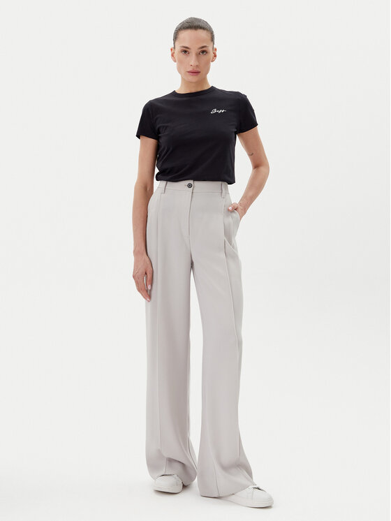 BOSS BOSS Marškinėliai C_Elogo_20 50541343 Juoda Slim Fit