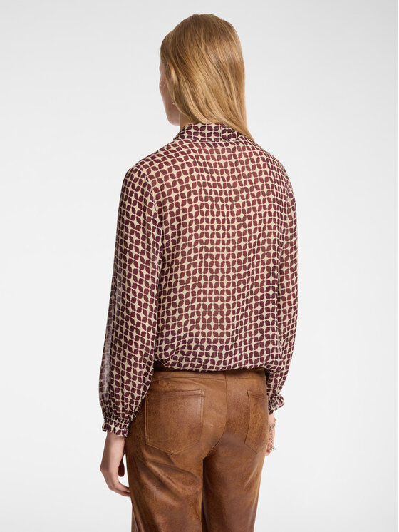 Elena Mirò Elena Mirò Blusa 2119P100164N002 Bordeaux Regular Fit