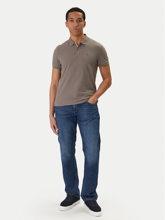 Tommy Jeans Tommy Jeans Polokošeľa DM0DM20676 Béžová Slim Fit
