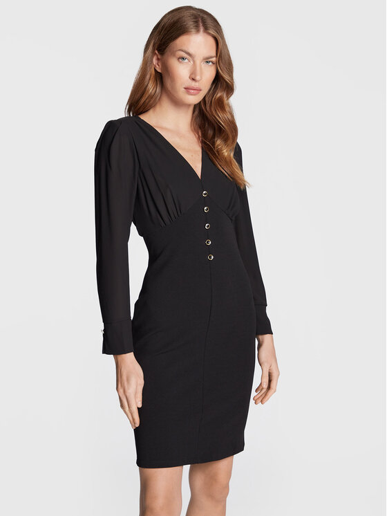 Rinascimento Rochie cocktail CFC0018796002 Negru Regular Fit