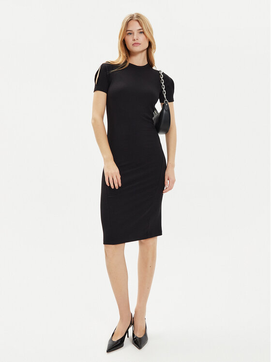 Calvin Klein Calvin Klein Vsakodnevna obleka K20K207233 Črna Slim Fit