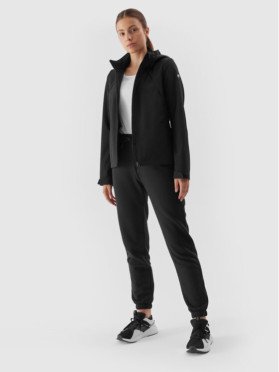 4F 4F Striukė softshell 4FAW23TSOFF152 Juoda Slim Fit