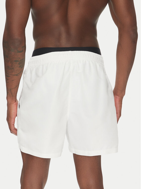 Emporio Armani Emporio Armani Pantaloni scurți pentru înot EM000686 AF12329 U0002 Alb Regular Fit