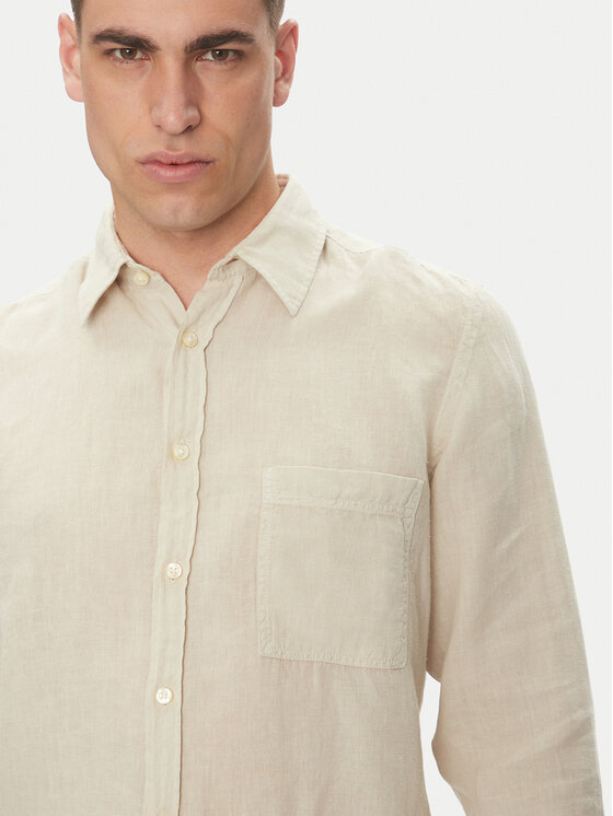 BOSS BOSS Риза 50537381 Бежов Regular Fit