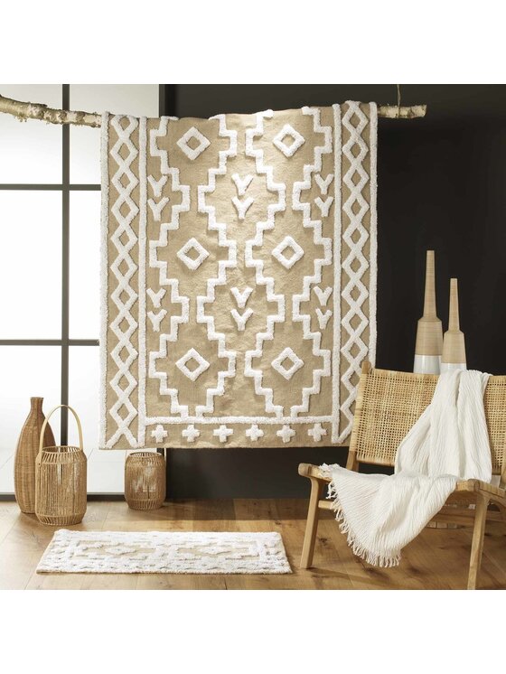 MIAhome MIAhome Dywan Mata jutowa 170x120 cm KILIMAS Beżowy