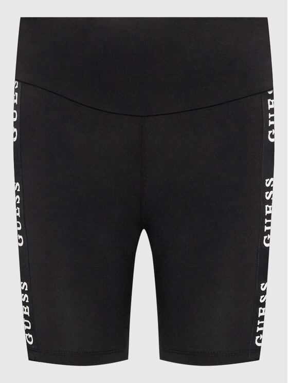 Guess Guess Pantaloni scurți ciclism V2YD12 KABR0 Negru Slim Fit