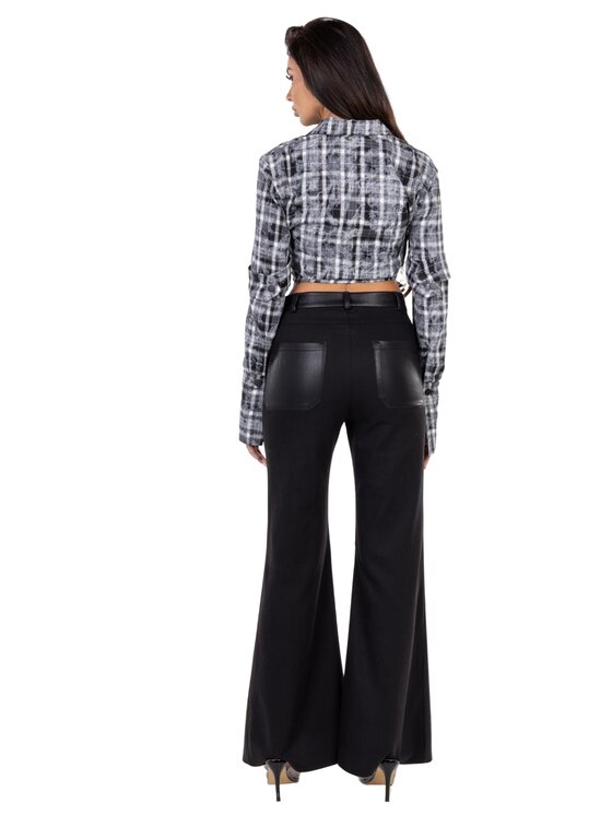 Love Saints Love Saints Koszula L26WF-AT-K03 Czarny Slim Fit