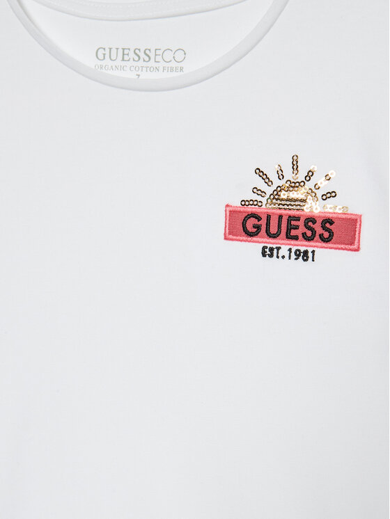 Guess Guess T-Shirt J3RI20 K6YW1 Λευκό Regular Fit