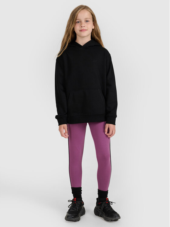 4F 4F Bluza BASIC+ Czarny Loose Fit