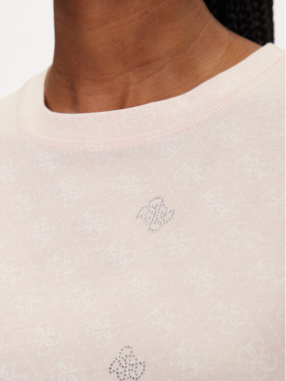 Guess Guess T-shirt V5GI16 I3Z14 Ružičasta Regular Fit