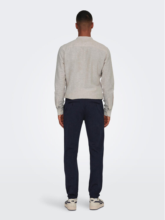 Only & Sons Only & Sons Chino nohavice 22026326 Tmavomodrá Slim Tapered Fit