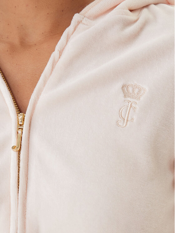 Juicy Couture Juicy Couture Світшот Robyn JCSEBJ007G Рожевий Slim Fit
