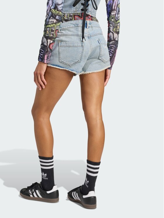 adidas adidas Szorty materiałowe x Jeremy Scott Granatowy Slim Fit