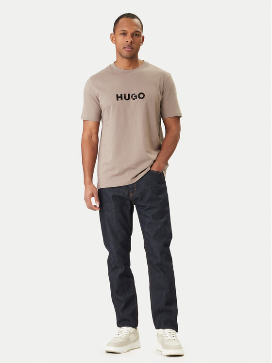 HUGO HUGO T-shirt Dumeo 50557437 Bež Regular Fit