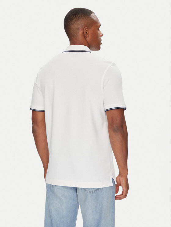 Wrangler Wrangler Polo 112365466 Biały Regular Fit