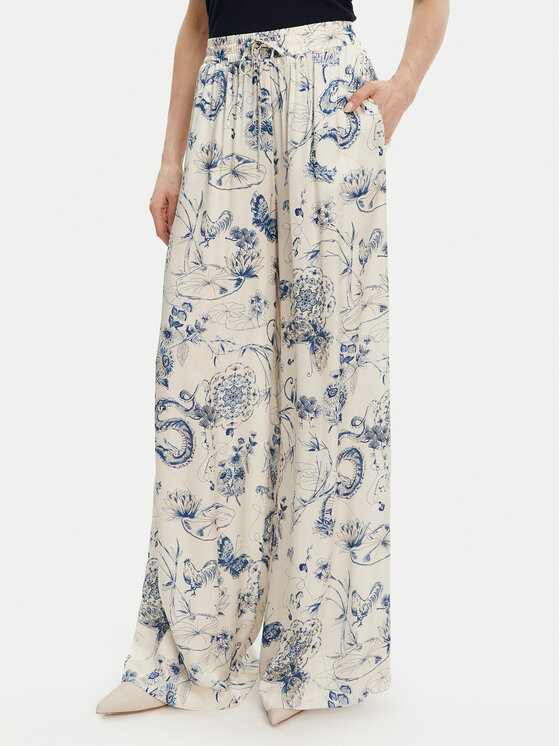 Fracomina Bavlnené nohavice FJ25SV3004W451N4 Modrá Relaxed Fit