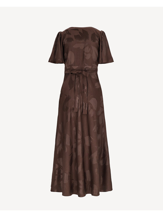 Castellani Castellani Sukienka codzienna Sukienka Sylvi Brązowy Regular Fit